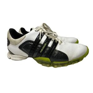 Adidas Powerband Golf Shoes Men's Size 10.5 675057 White Black Green Soft Spikes